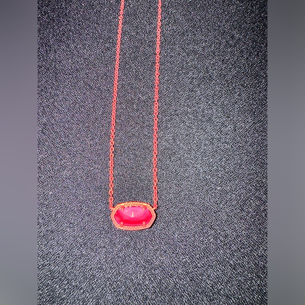 Kendra Scott Matte Red Necklace